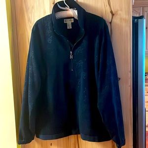 1/2‎ zip Sport Haley black floral women’s pullover